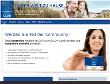 Tablet Screenshot of caravan-salon-club.de